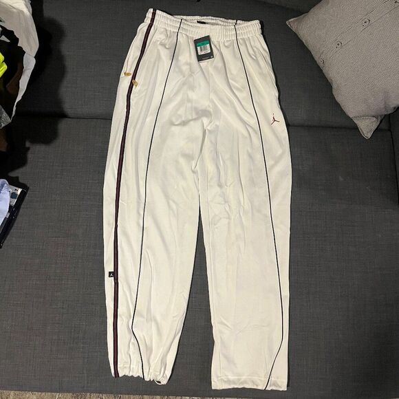 Retro Jordan Pants From 2006 Joggers White NWT Nike Fit Dry Red Jordan - Picture 1 of 14